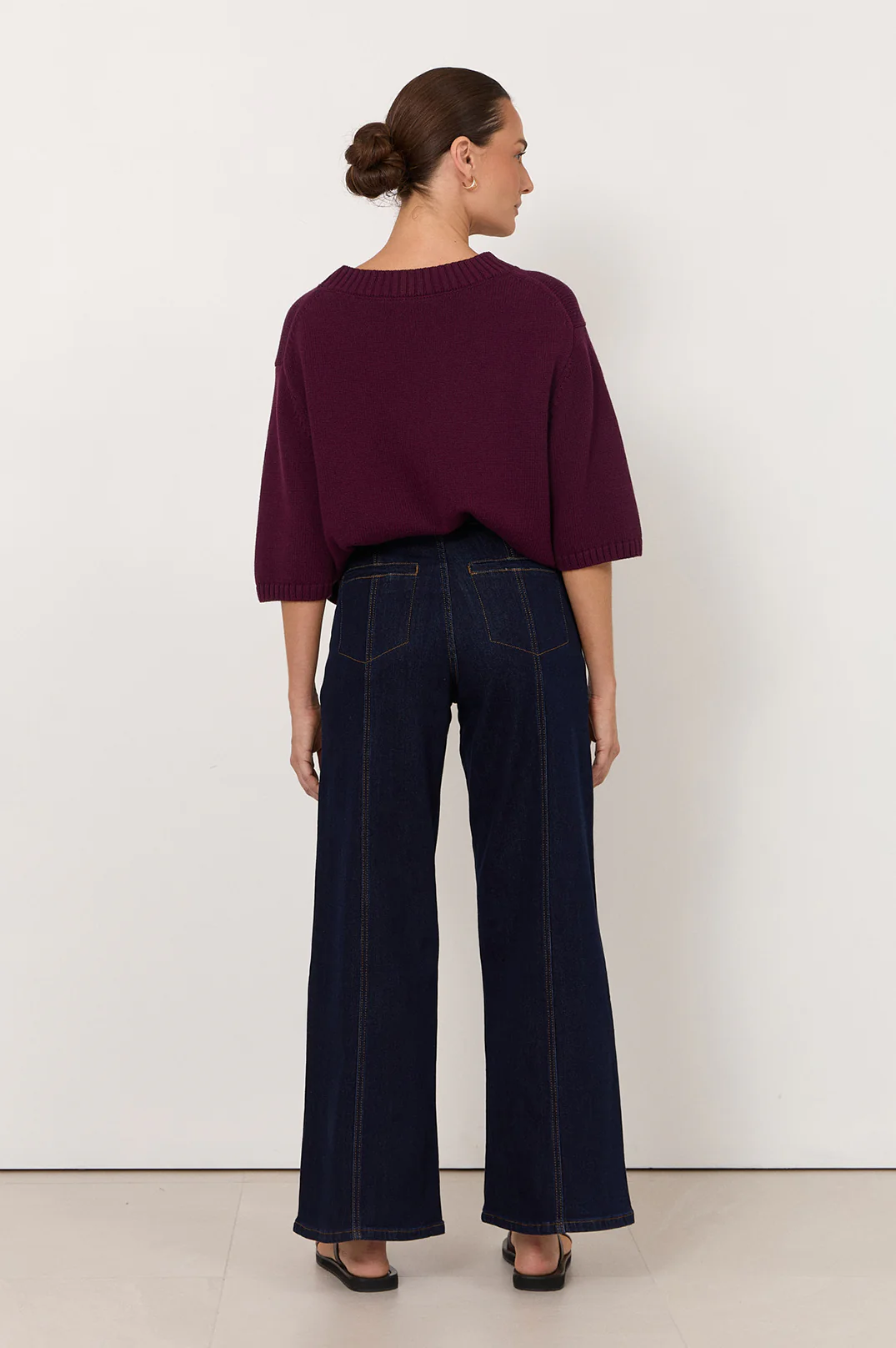 Adele Wide Leg Jean (Dark Denim) - Image 5