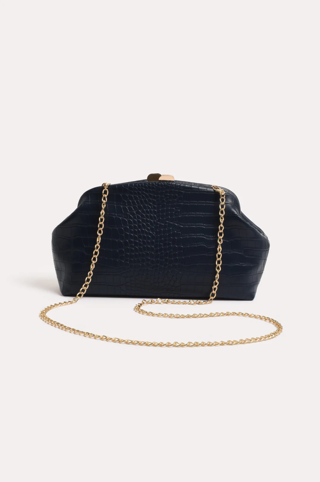 Archer Croc Clip Top Event Clutch (Navy) - Image 3