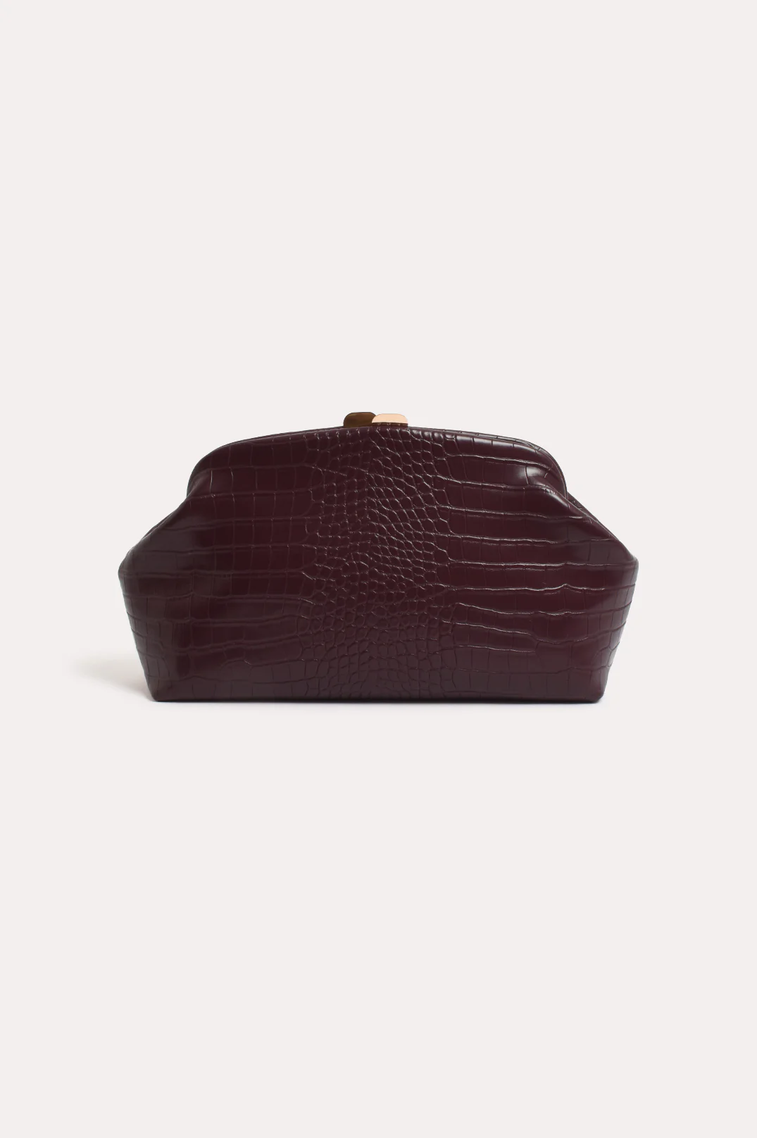 Archer Croc Clip Top Event Clutch (Wine)
