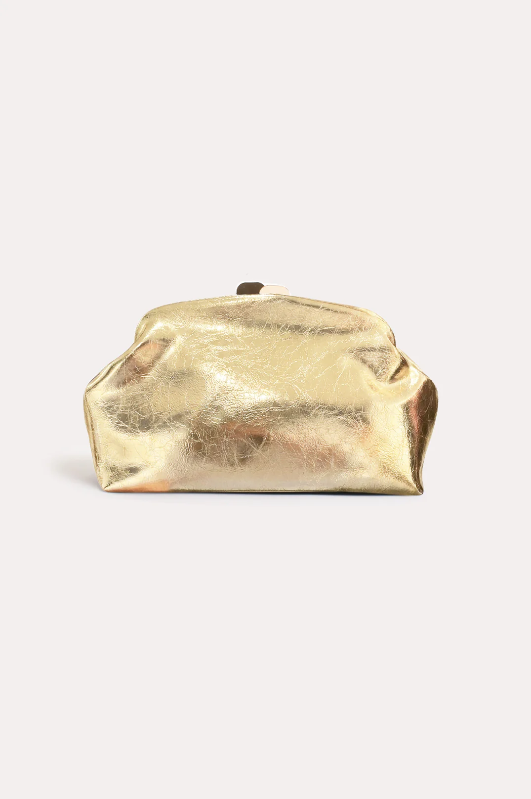 Archer Metallic Clip Top Event Clutch (Gold)