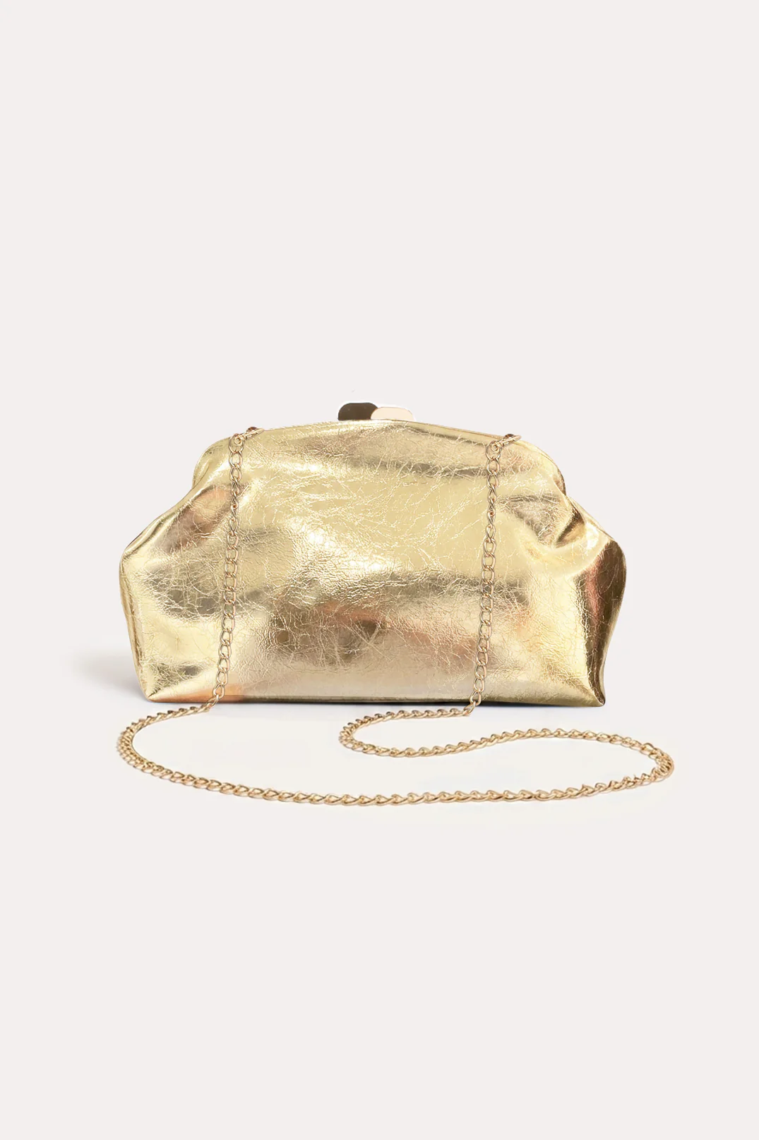 Archer Metallic Clip Top Event Clutch (Gold) - Image 3