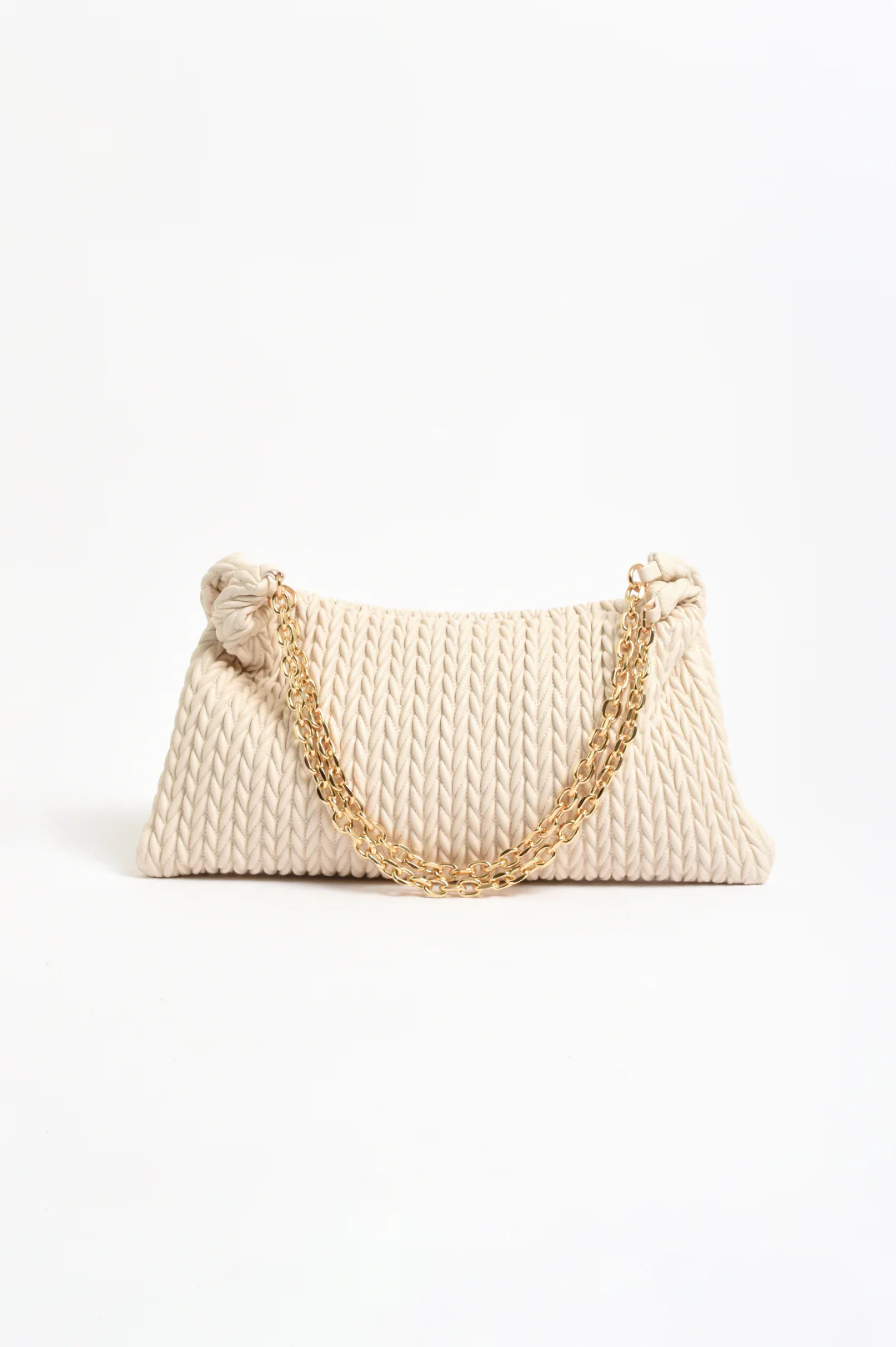 Arrow Weave Shoulder Bag (Stone) - Image 2