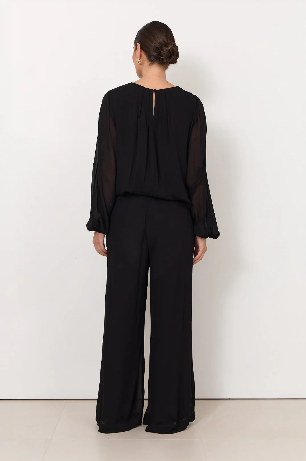 Asani Wide Leg Pant (Black) - Image 3