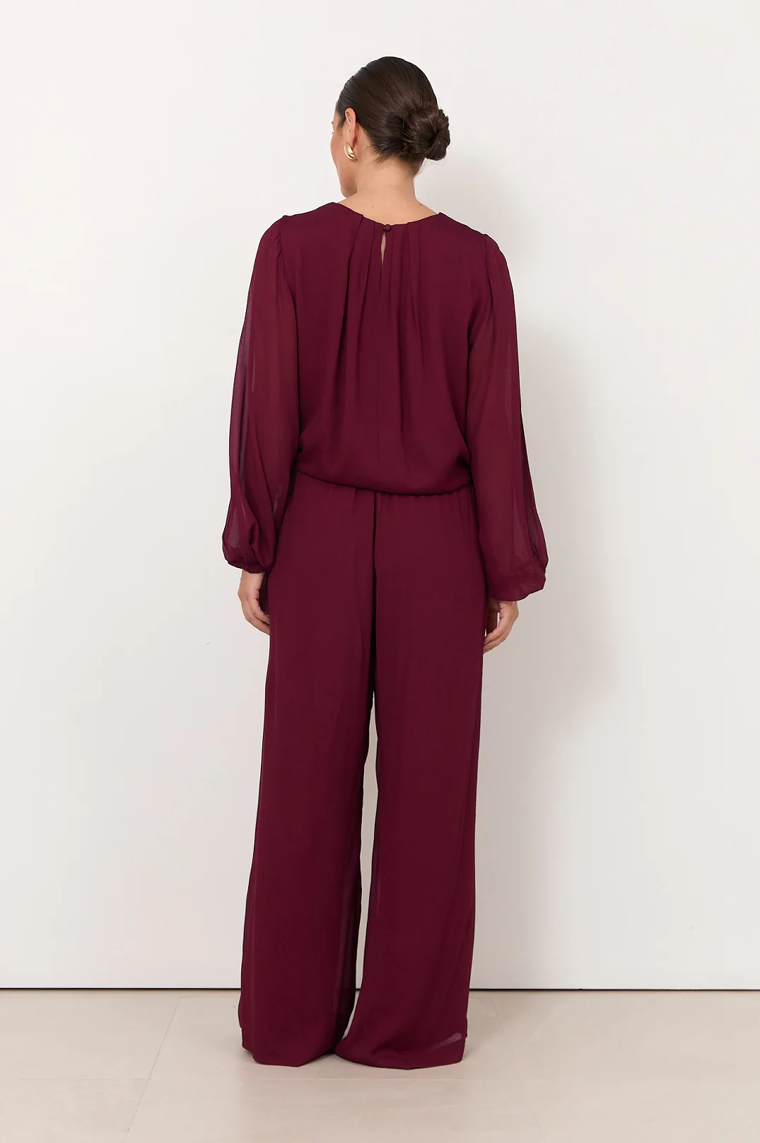 Asani Wide Leg Pant (Wine) - Image 3