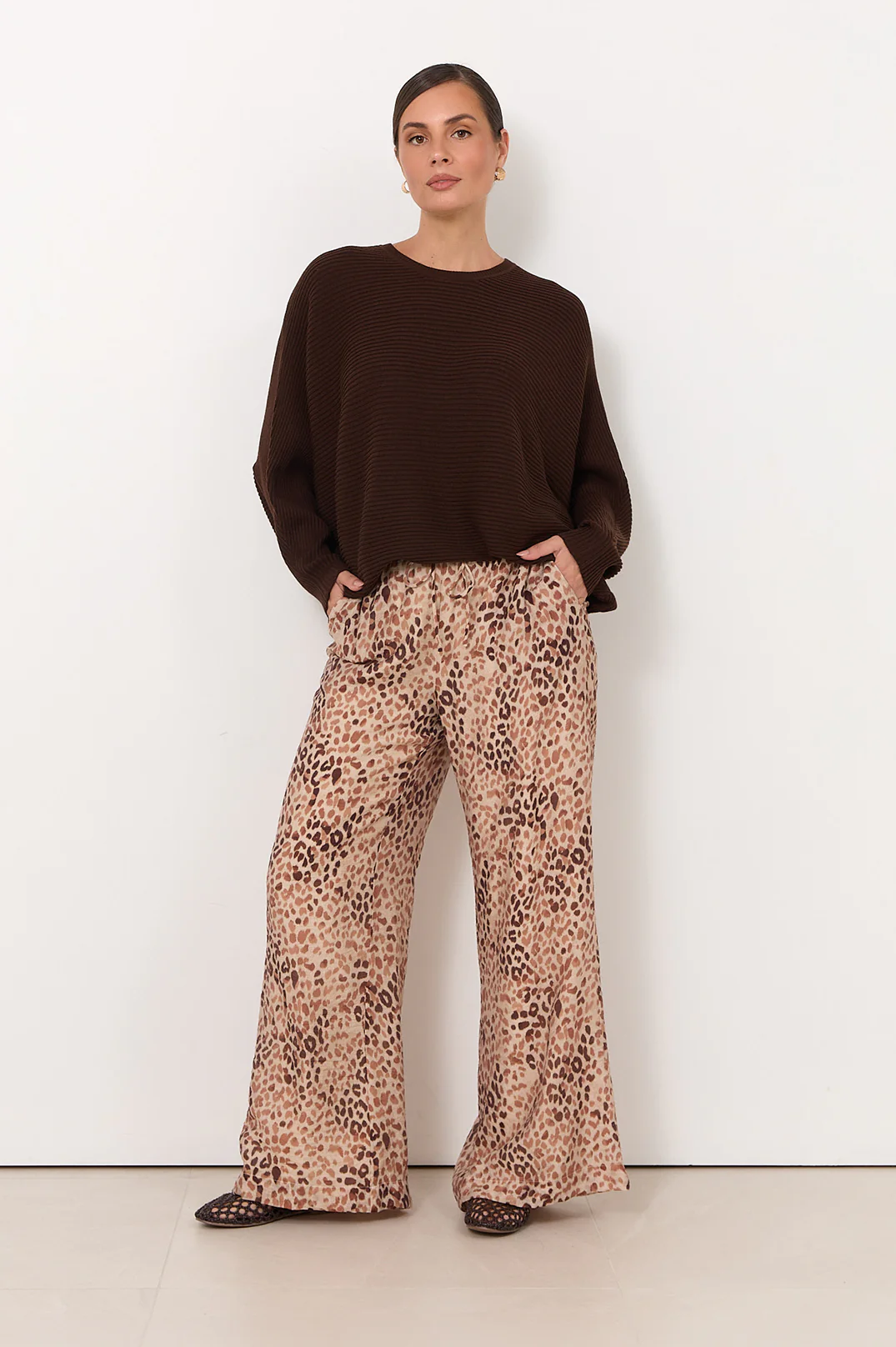 Asani Wide Leg Pant (Leopard) - Image 3
