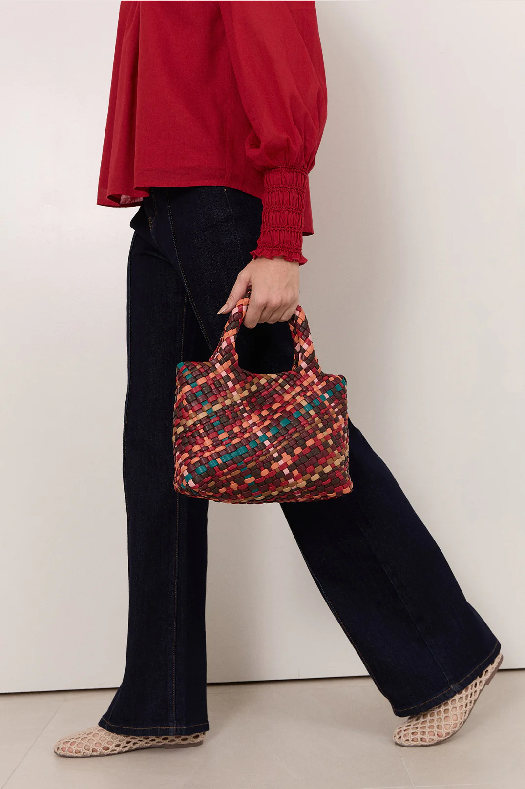 Bennett Woven Handbag (Multi) - Image 2