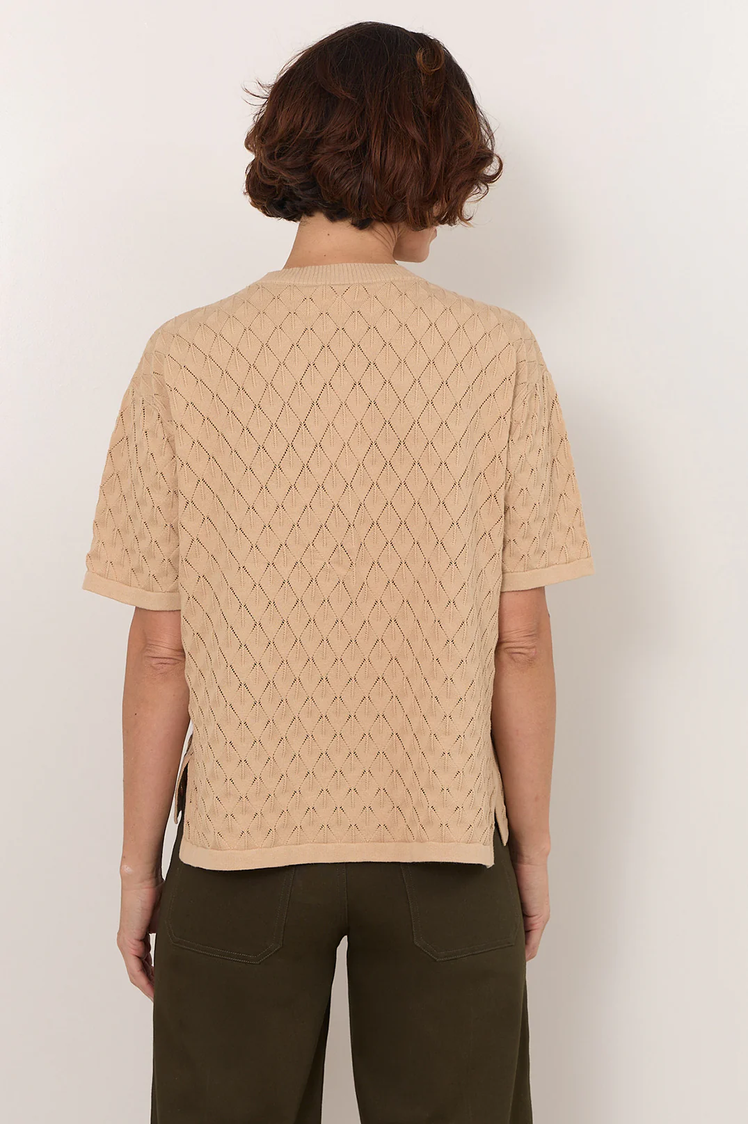 Bethany Textured Knit Top (Camel) - Image 3