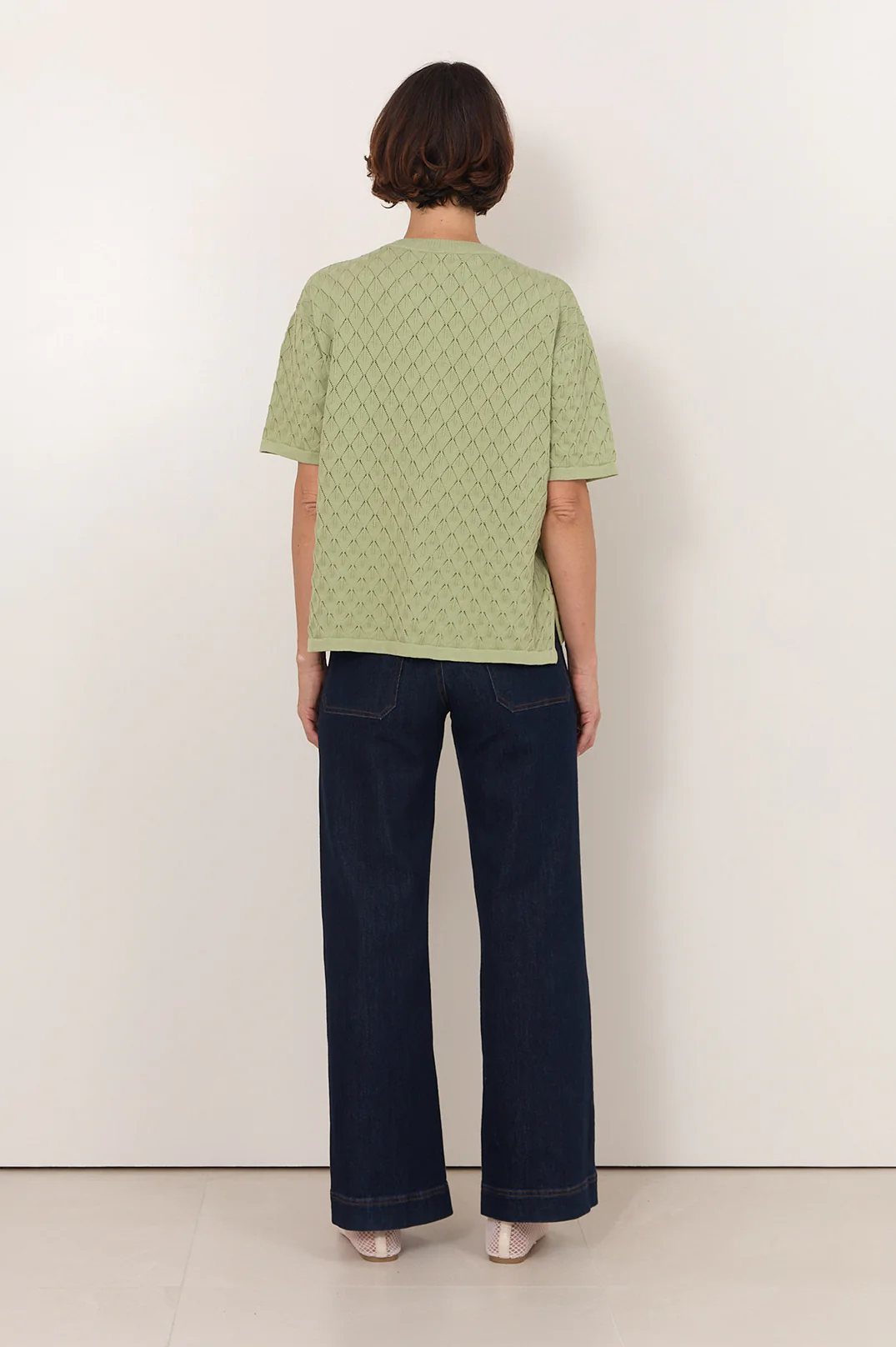 Bethany Textured Knit Top (Sage) - Image 5