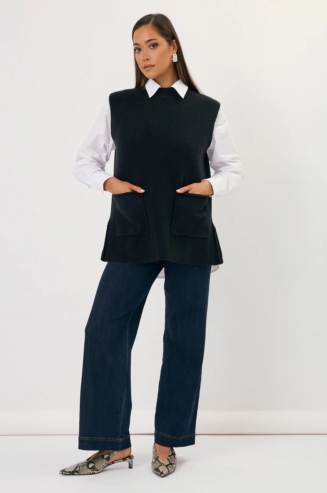 Bobby Knit Vest (Black) - Image 4