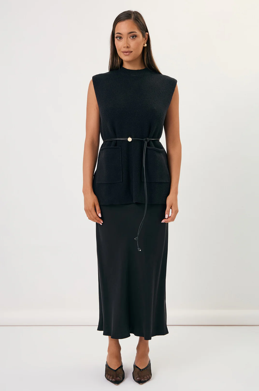 Bobby Knit Vest (Black) - Image 6