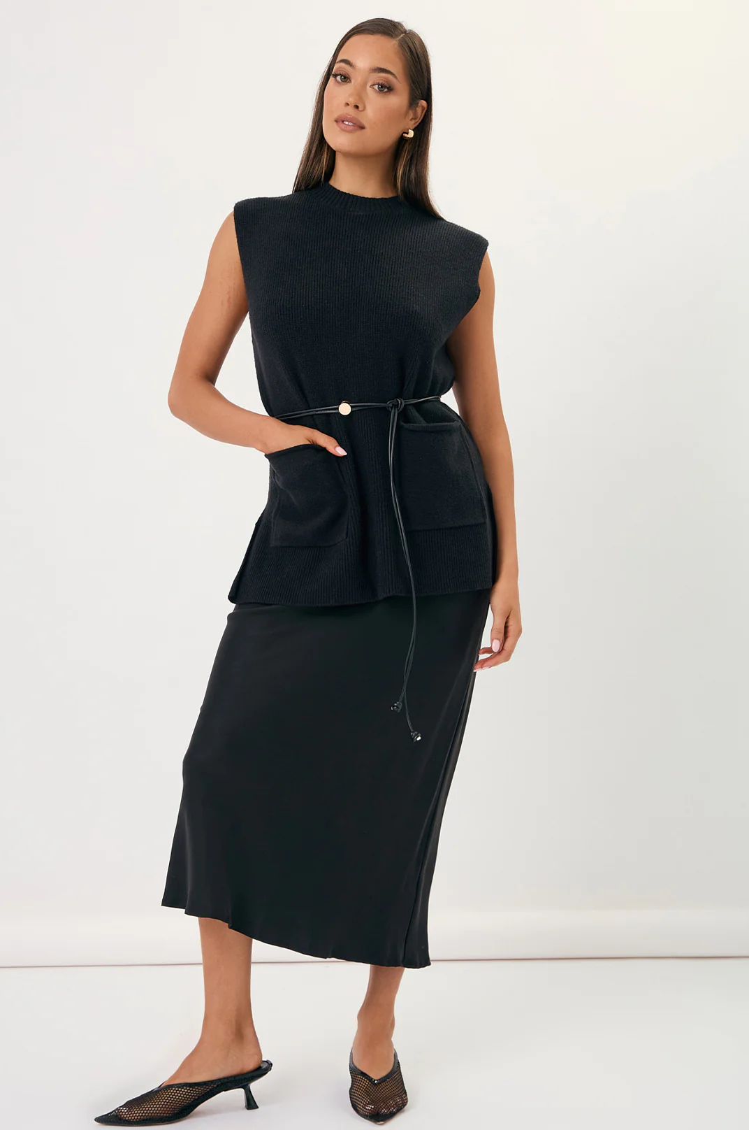 Bobby Knit Vest (Black) - Image 7