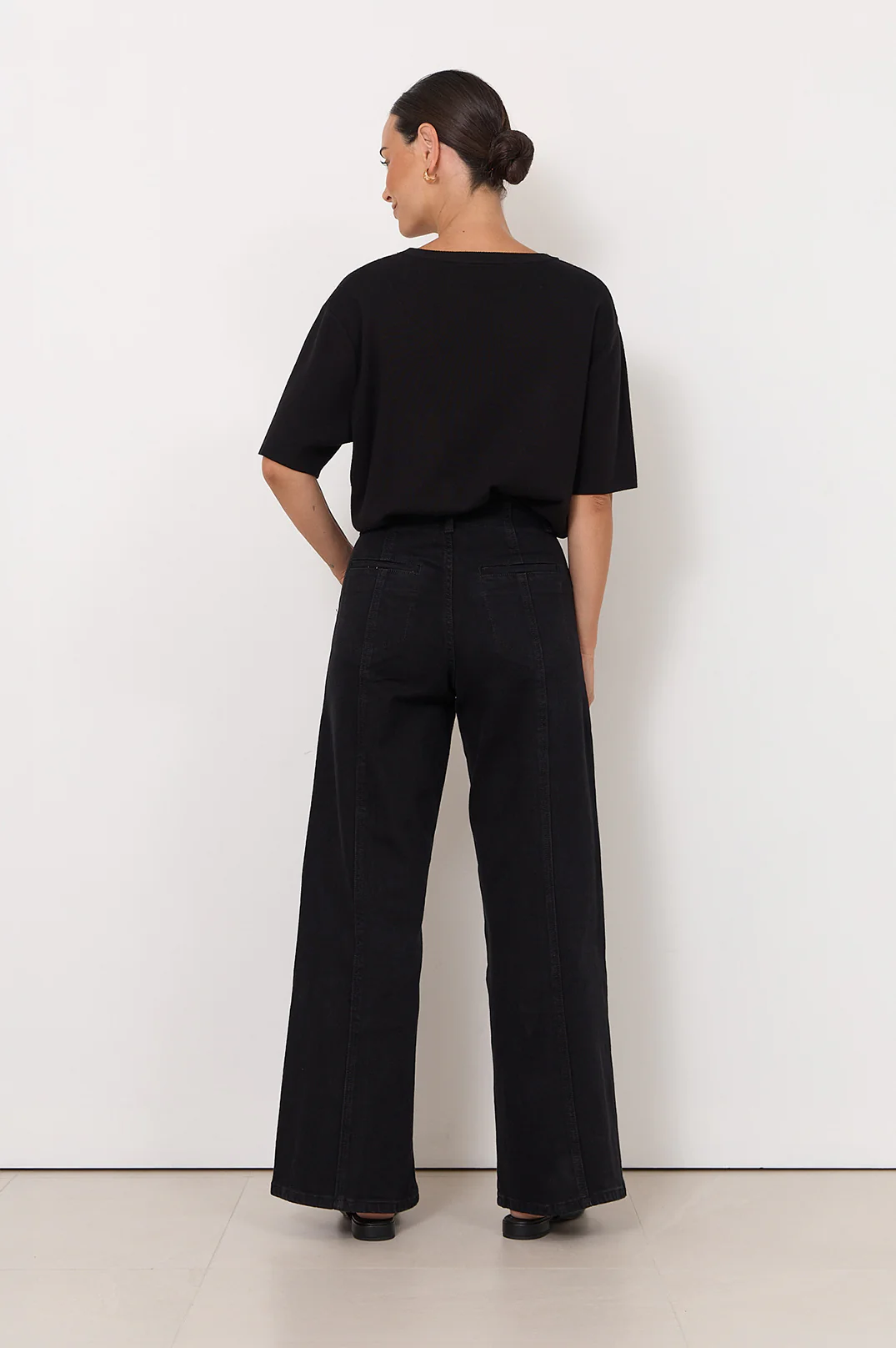 Brody Wide Leg Jean (Black) - Image 6