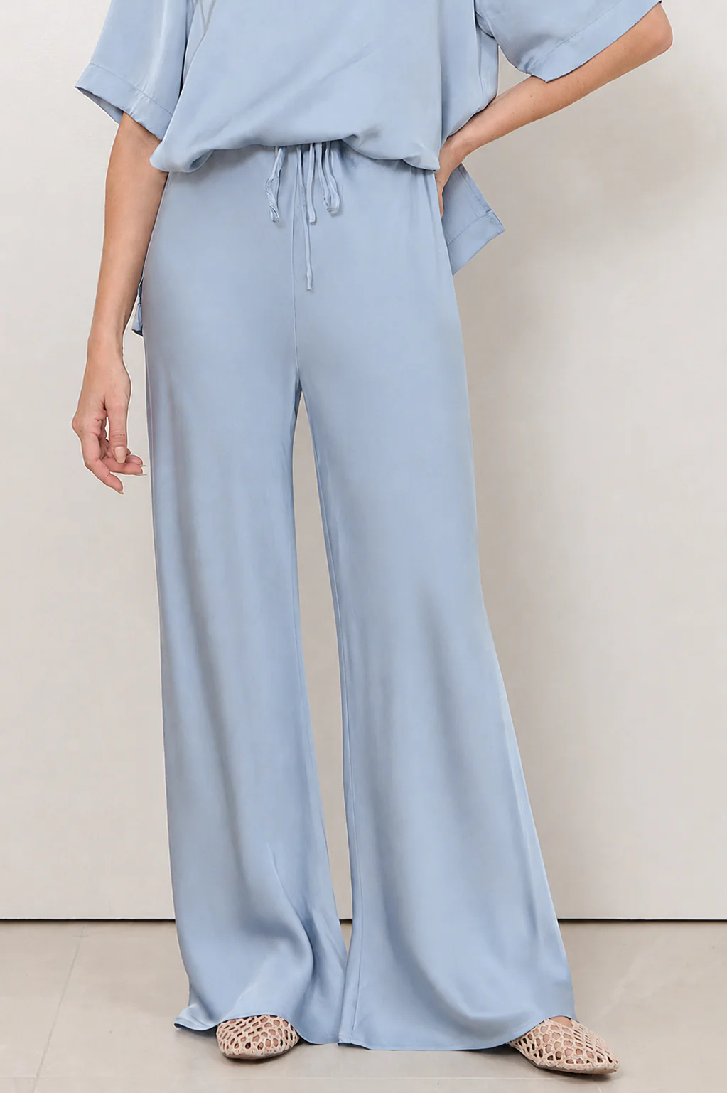 Cairo Bias Cut Pant (Blue) - Image 3