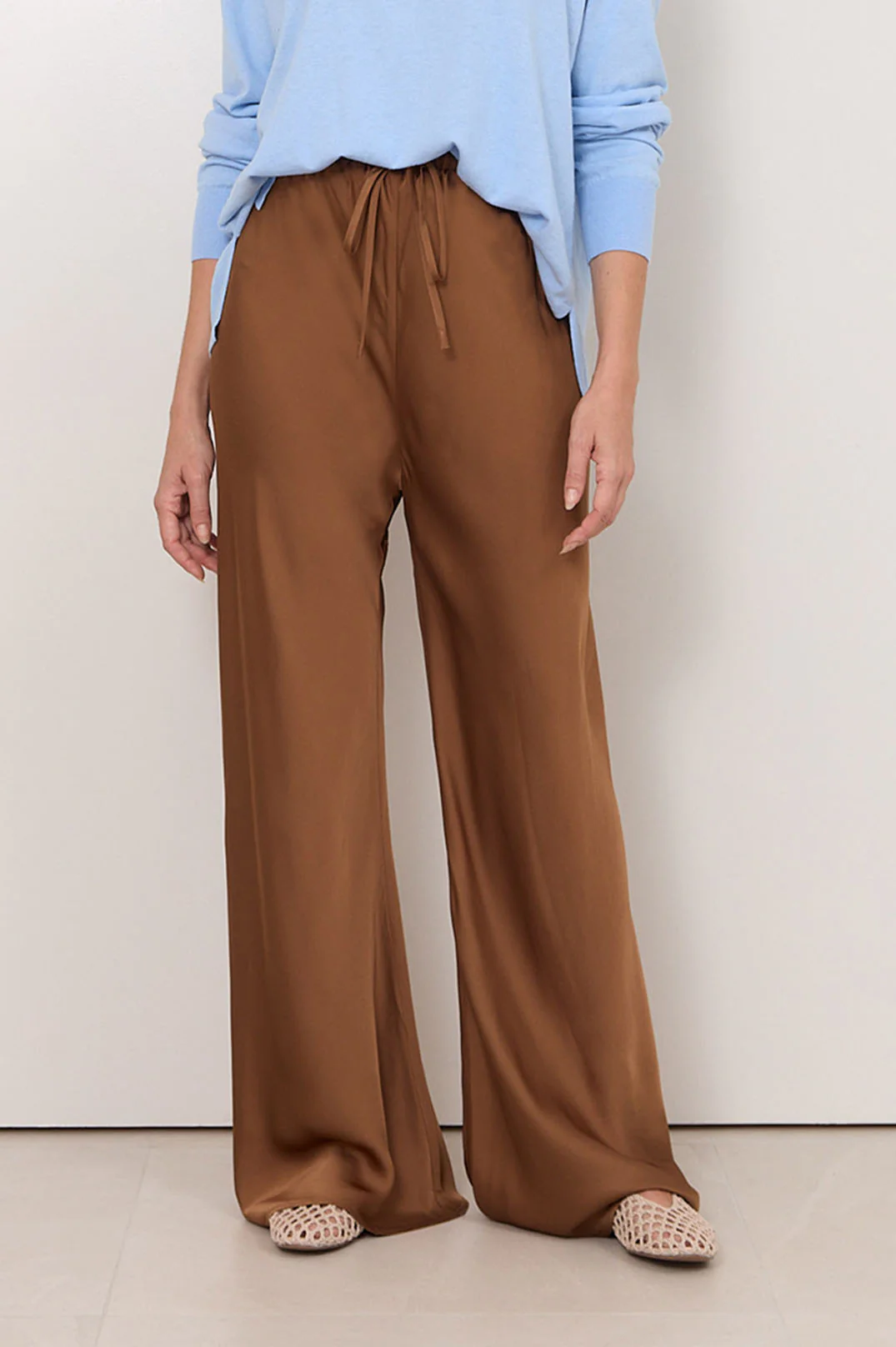 Cairo Bias Cut Pant (Toffee) - Image 4