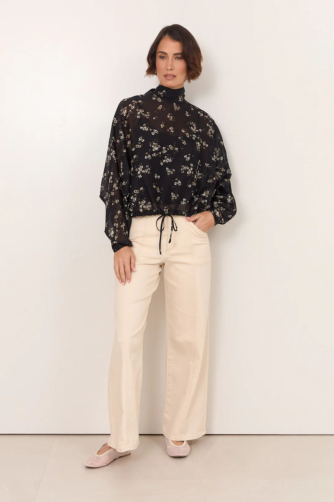 Cara Batwing Top (Print) - Image 3