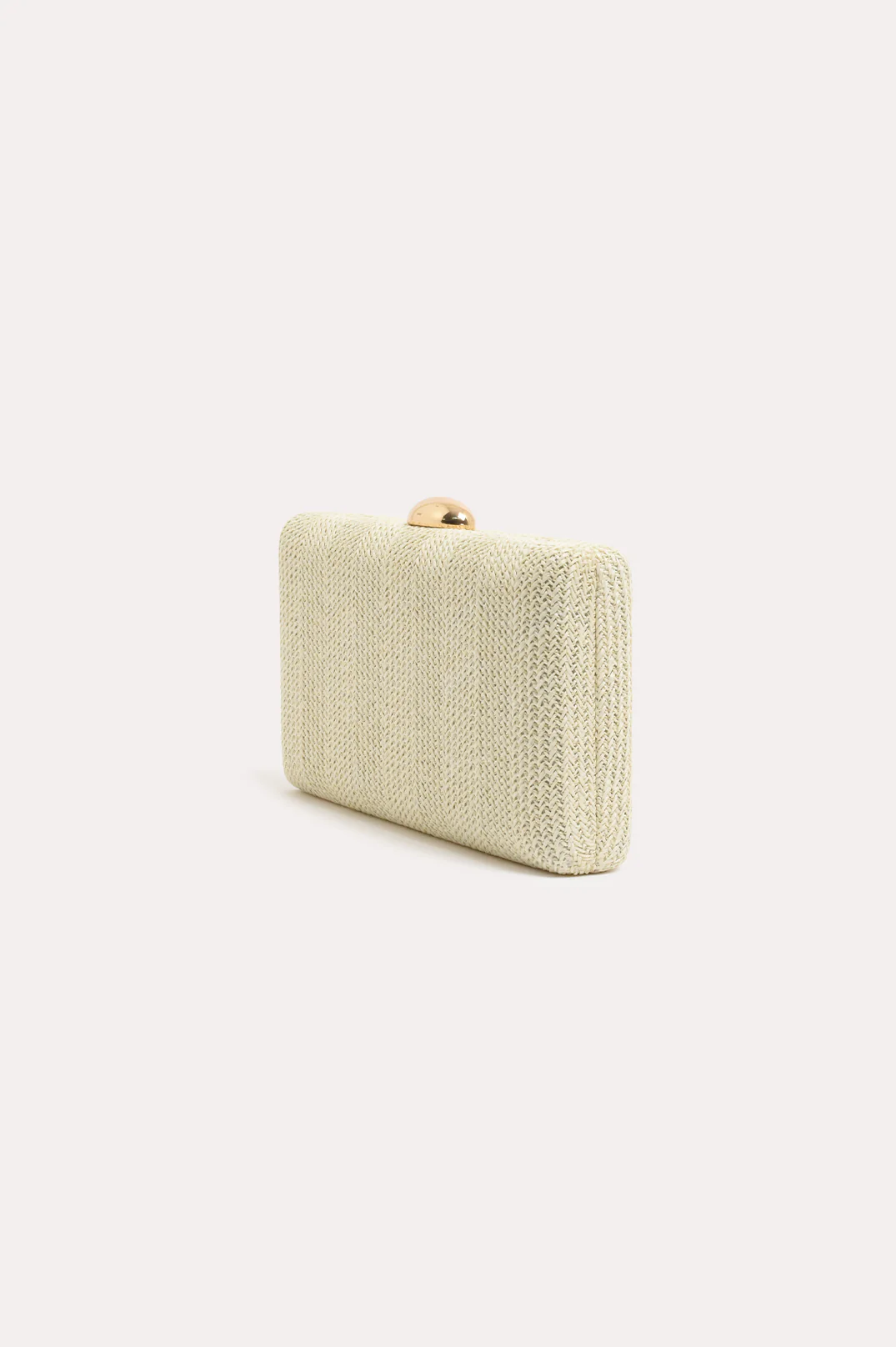 Catalina Structured Weave Clutch (Cream) - Image 2