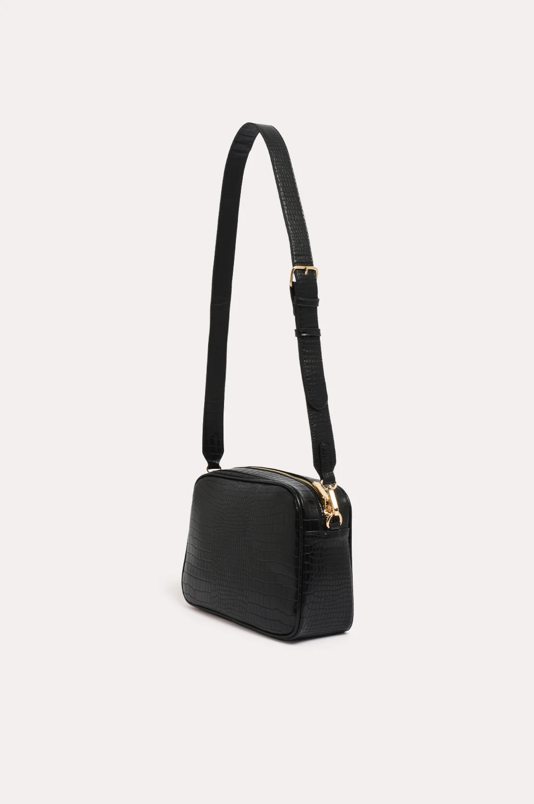 Charli Croc Camera Bag (Black) - Image 3