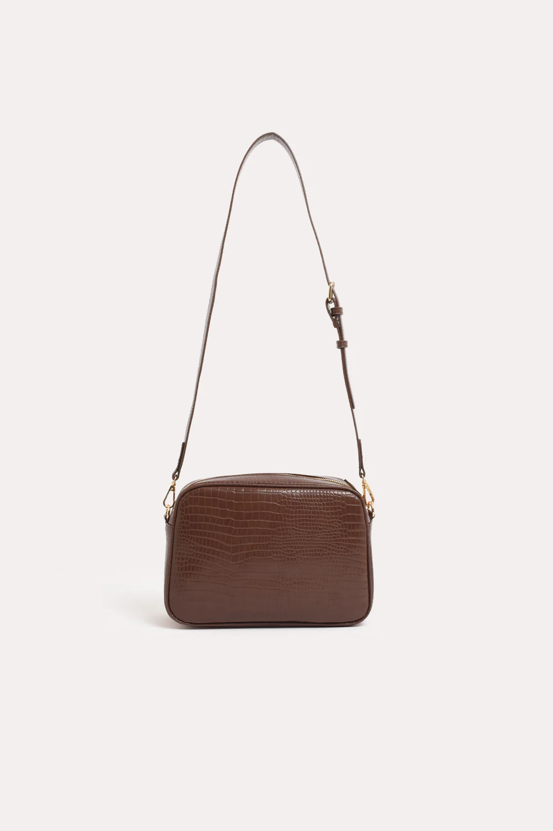 Charli Croc Camera Bag (Chocolate)