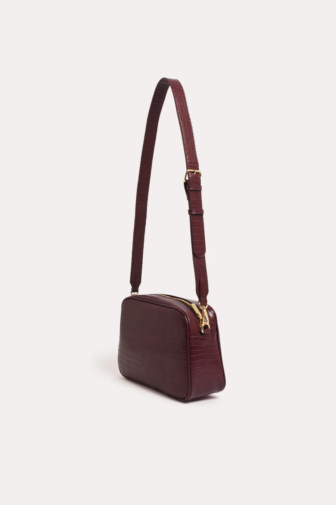 Charli Croc Camera Bag (Plum) - Image 3