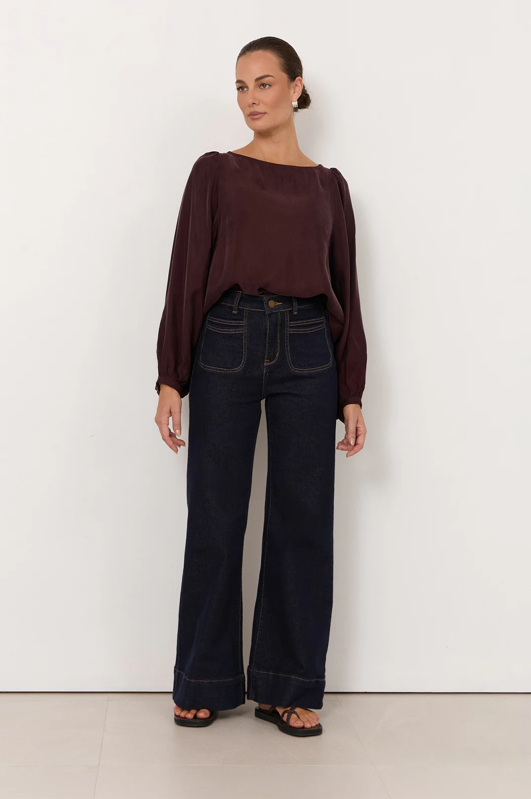 Cora Bootleg Jean (Dark Denim) - Image 4