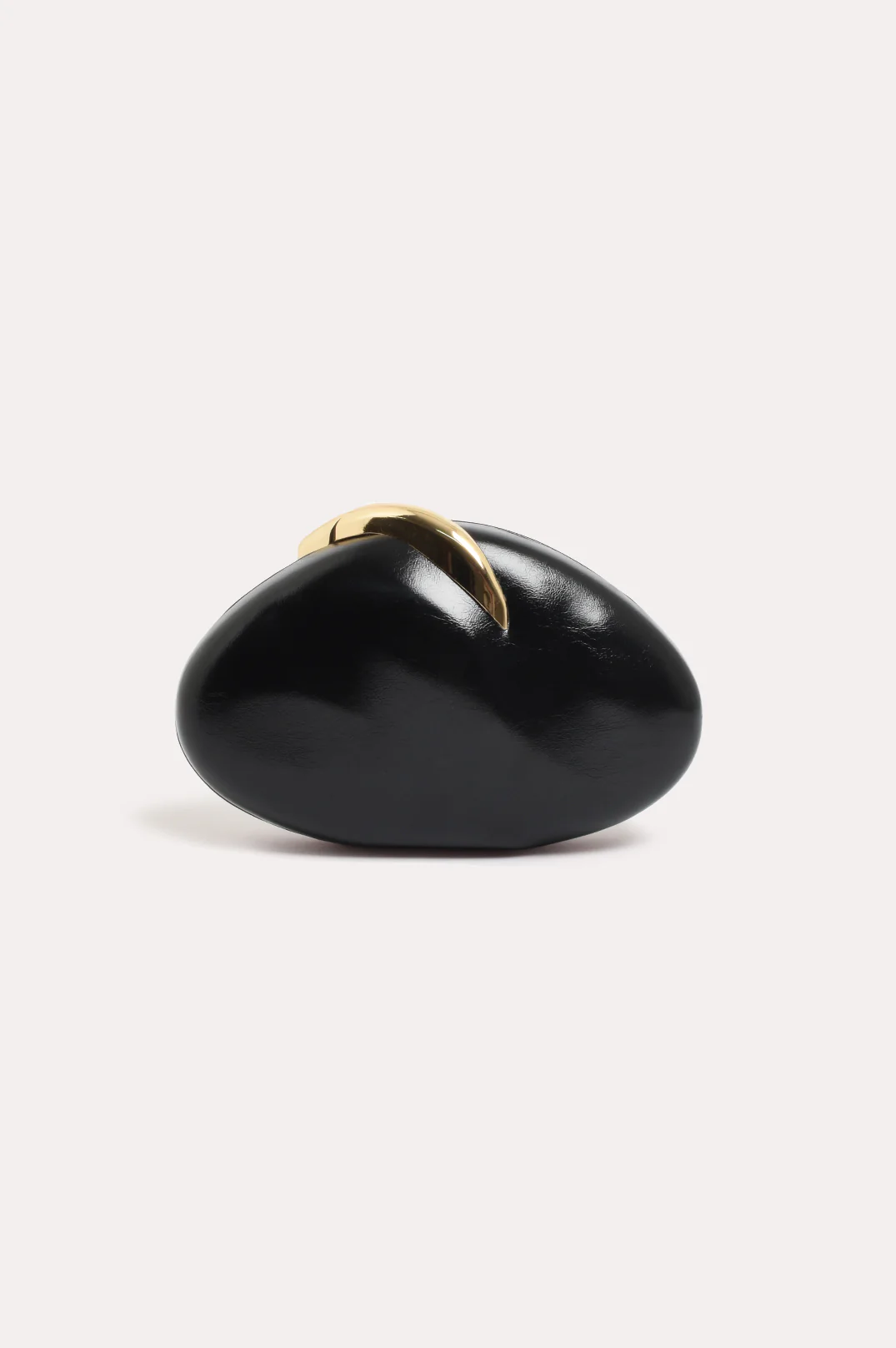 Crista Metal Clasp Event Clutch (Black)