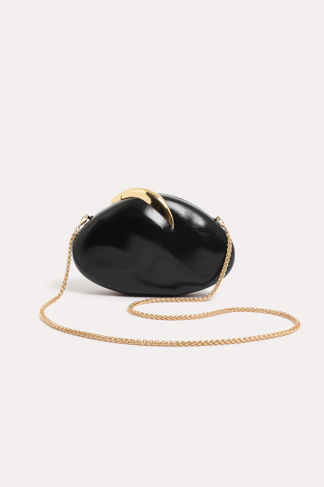 Crista Metal Clasp Event Clutch (Black) - Image 3