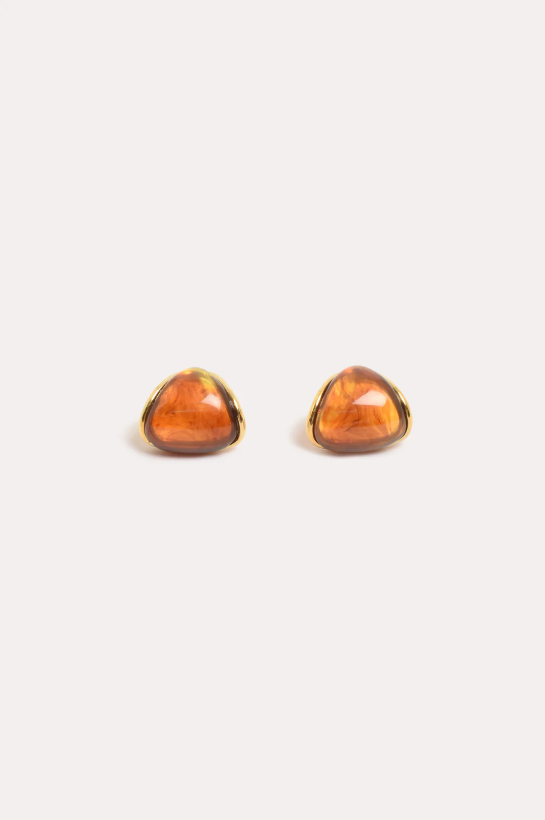 Curved Resin Event Earrings (Tortoise/Gold) - Image 2