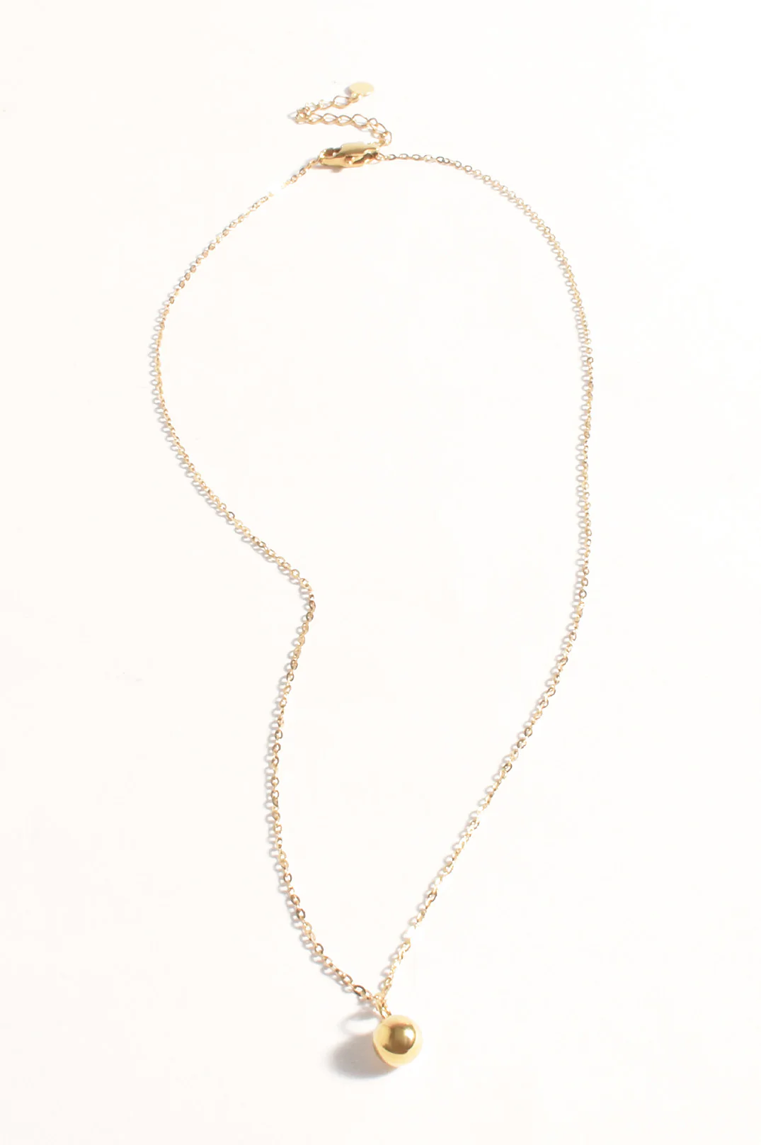 Dainty Ball Charm Necklace (Gold) - Image 2
