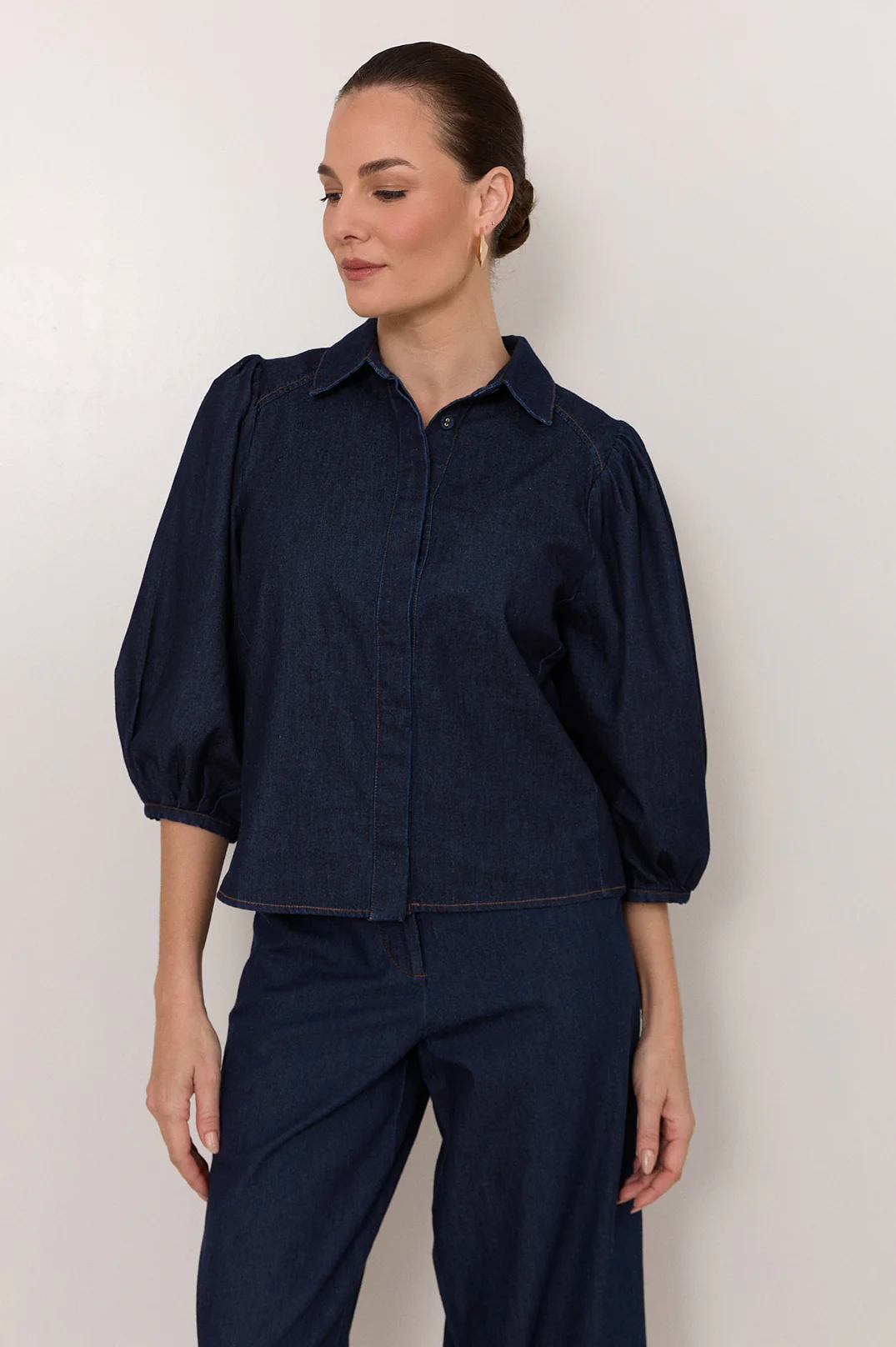 Daisy Lightweight Denim Shirt (Denim) - Image 3