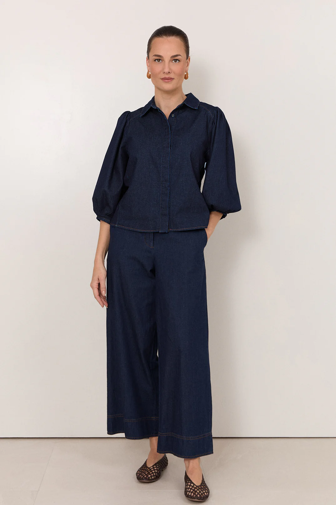 Daisy Lightweight Denim Shirt (Denim) - Image 4
