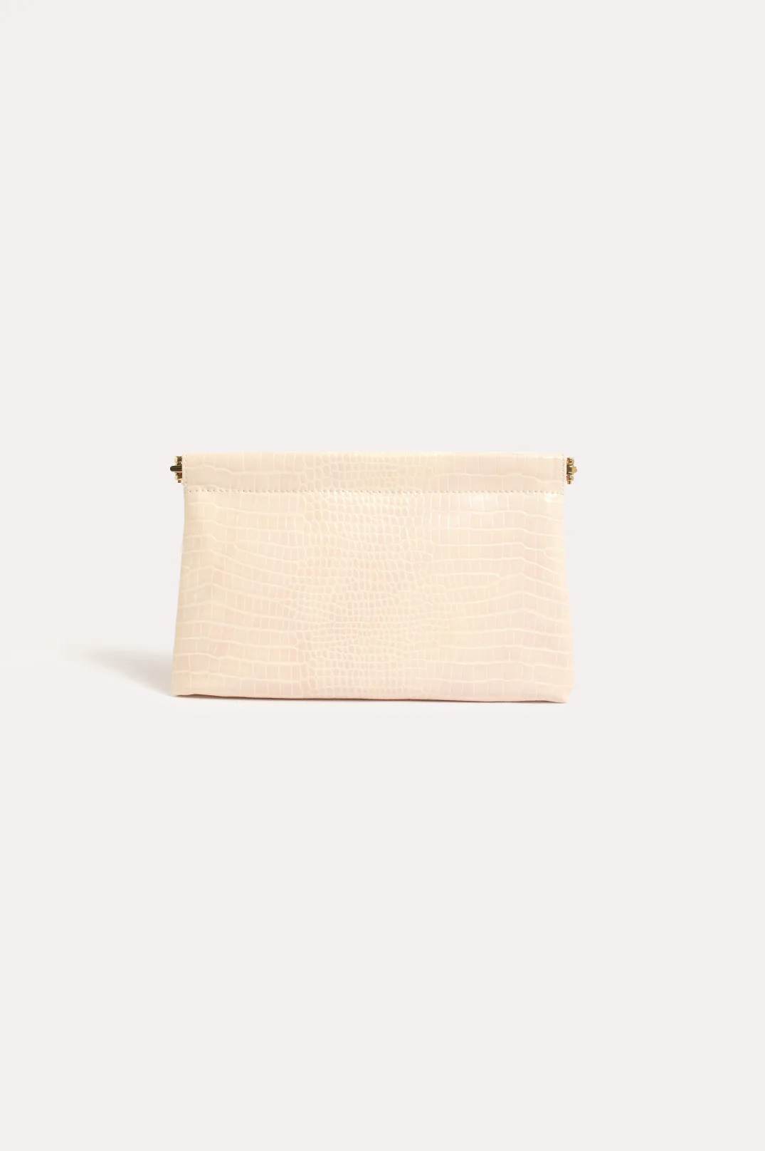 Daniella Croc Frame Clutch (Nude)