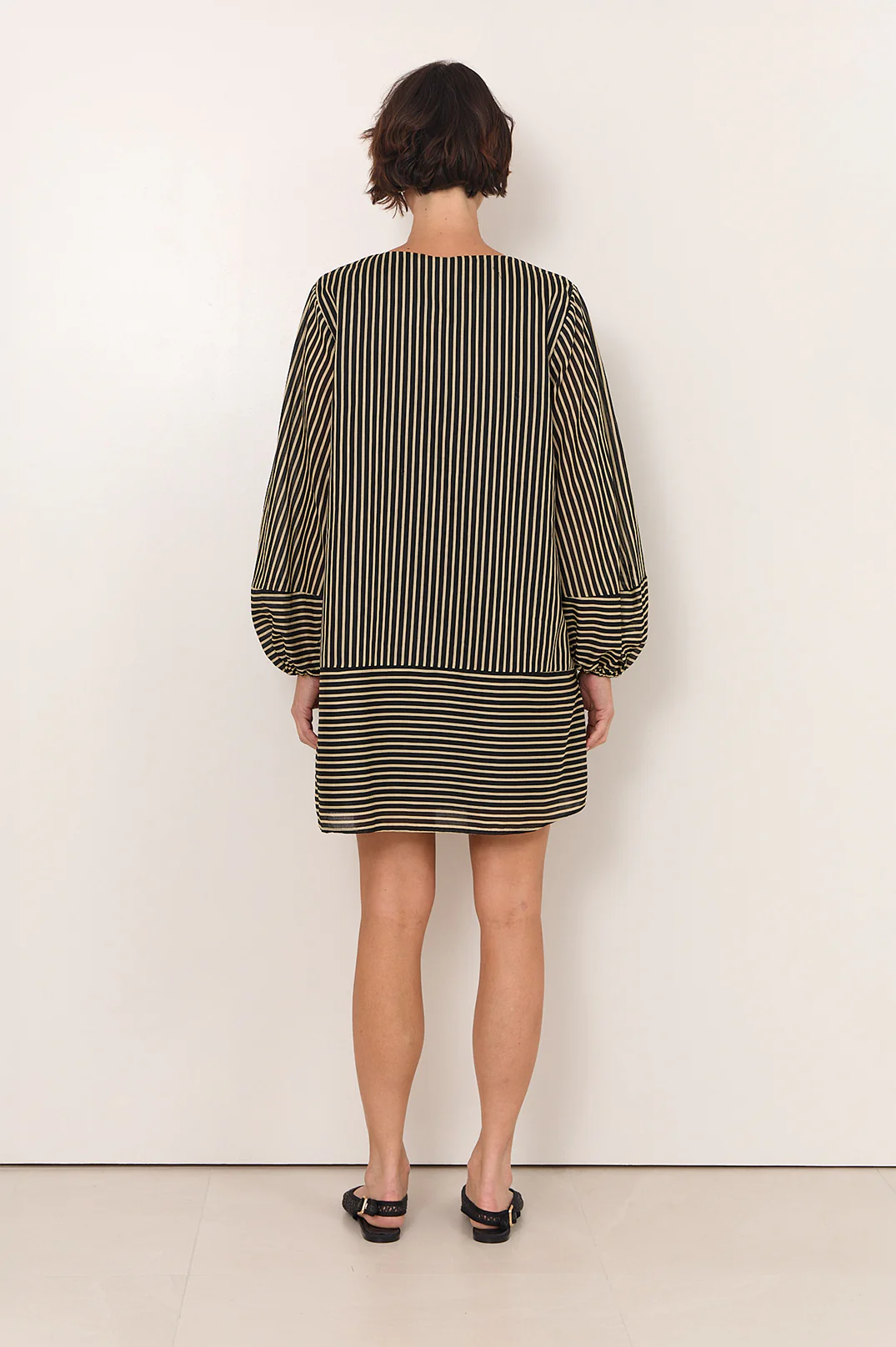 Delphine Stripe Short Dress (Stripe) - Image 4