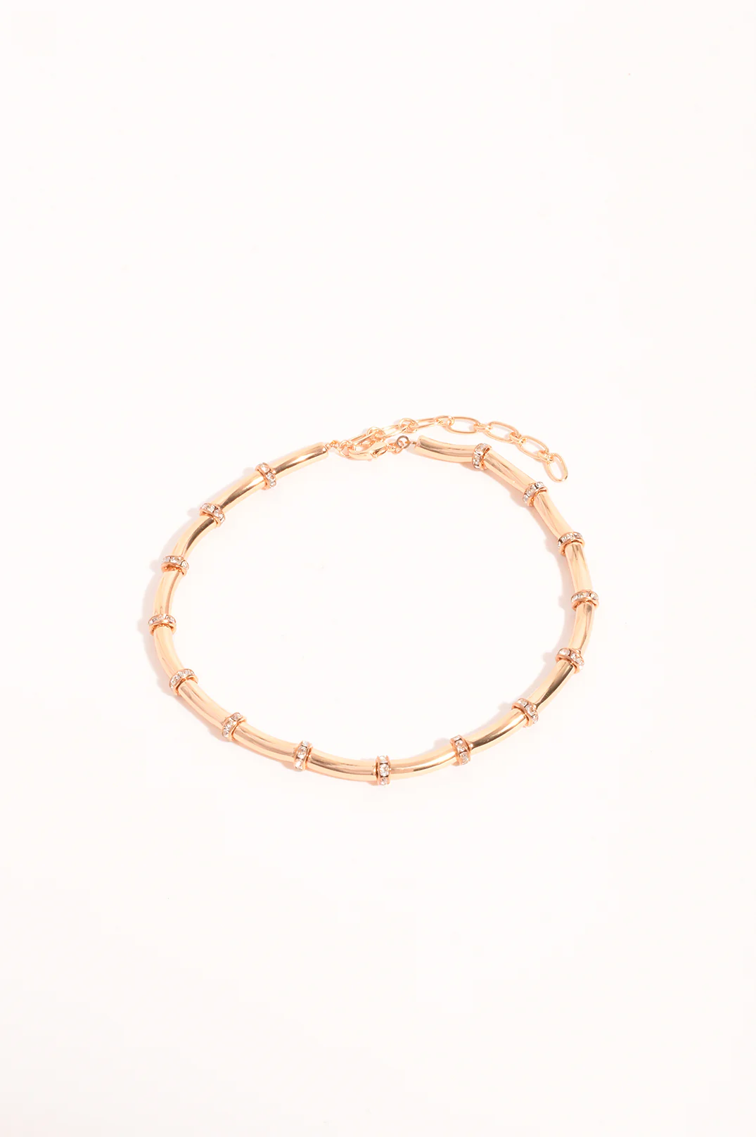 Diamante Wheel Collar Necklace (Gold) - Image 2