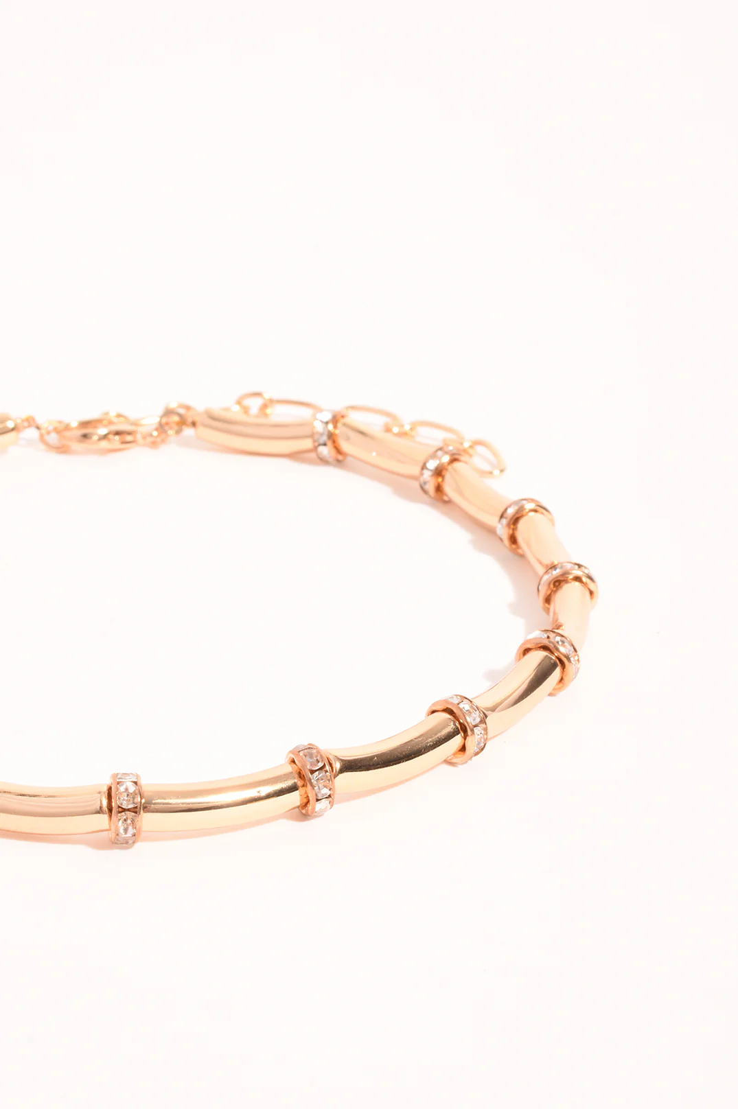 Diamante Wheel Collar Necklace (Gold) - Image 3