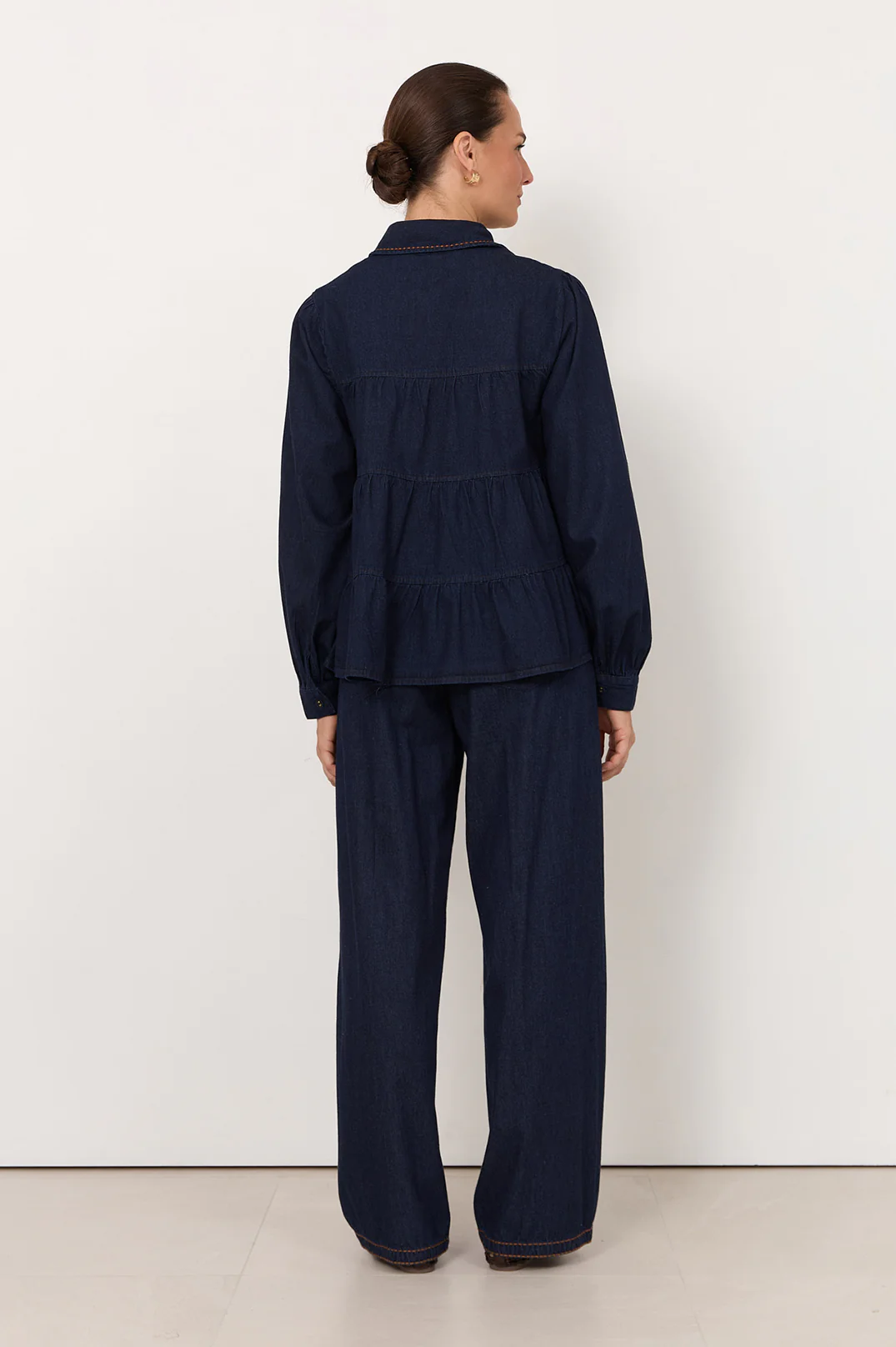 Eliza Lightweight Denim Shirt (Dark Denim) - Image 5