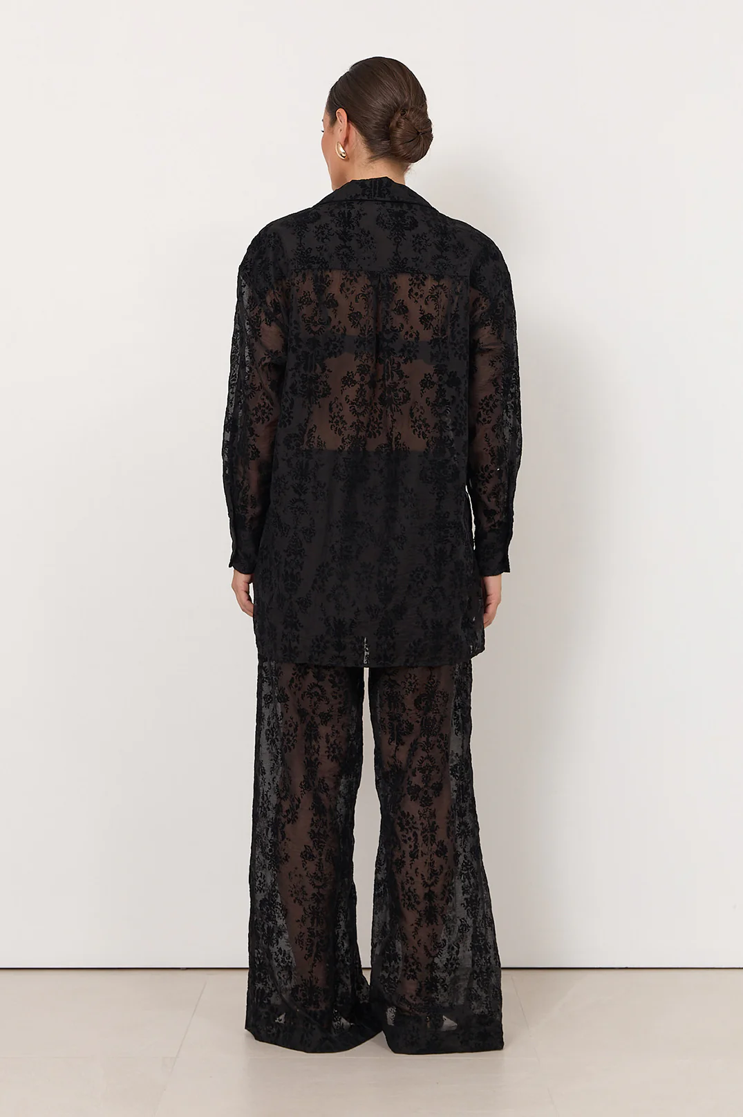 Estelle Burnout Shirt (Black) - Image 7