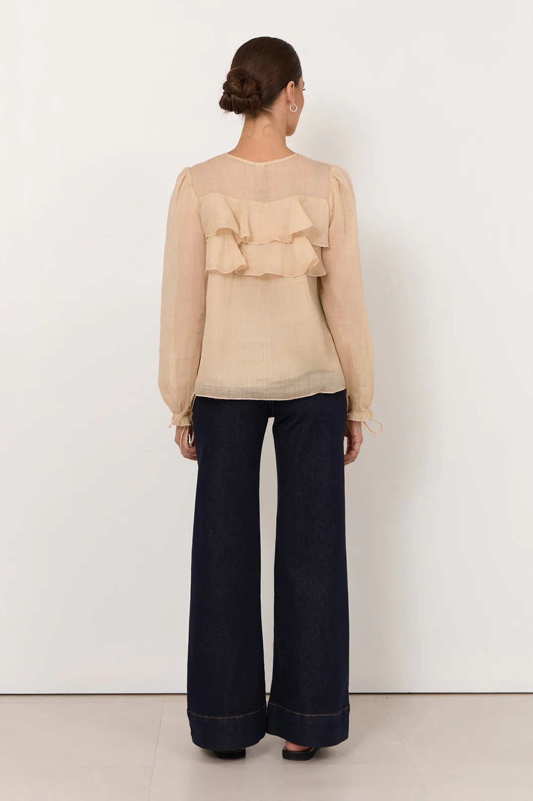 Felicity Tie Detail Top (Camel) - Image 5