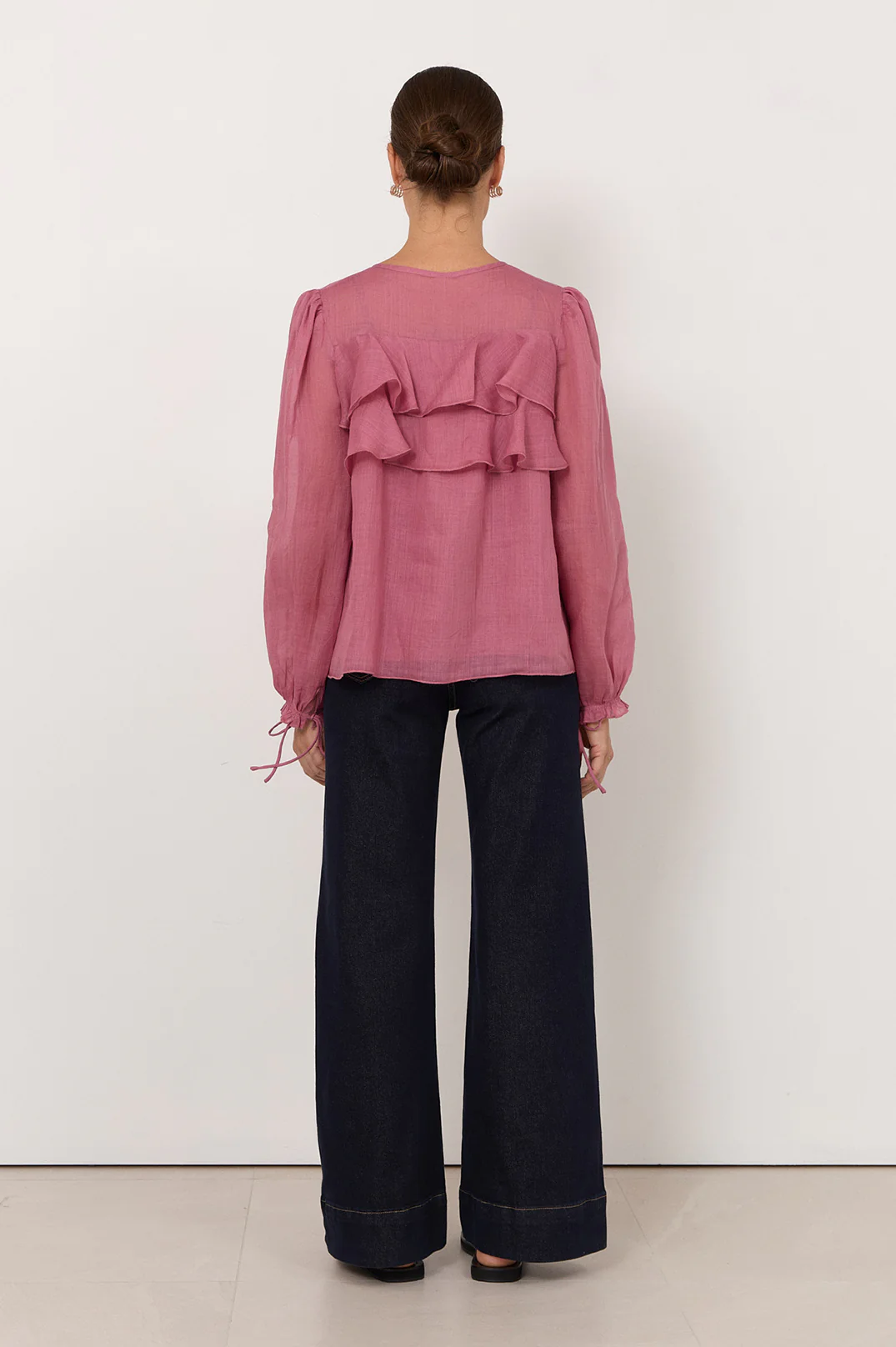 Felicity Tie Detail Top (Rose) - Image 4