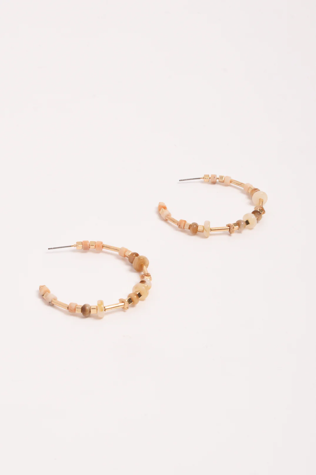 Fine Mixed Materials Hoops (Natural) - Image 3