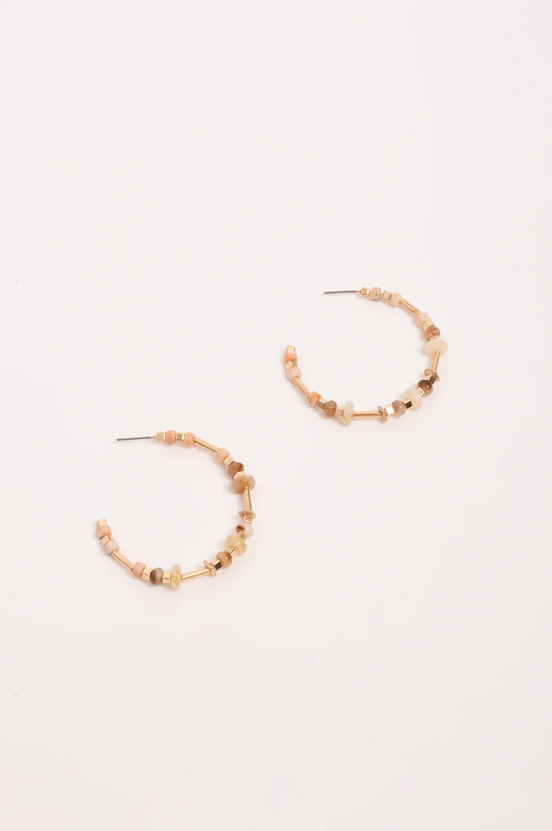 Fine Mixed Materials Hoops (Natural) - Image 4