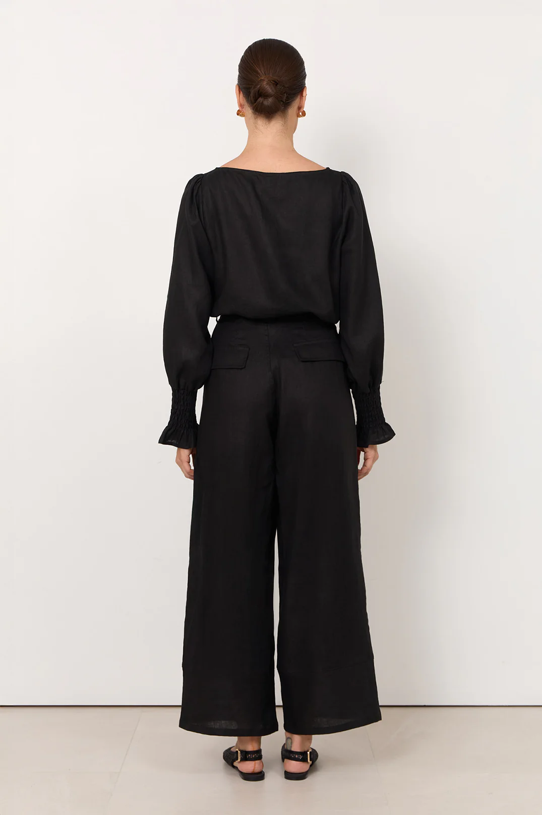 Gabriella Linen Pant (Black) - Image 4