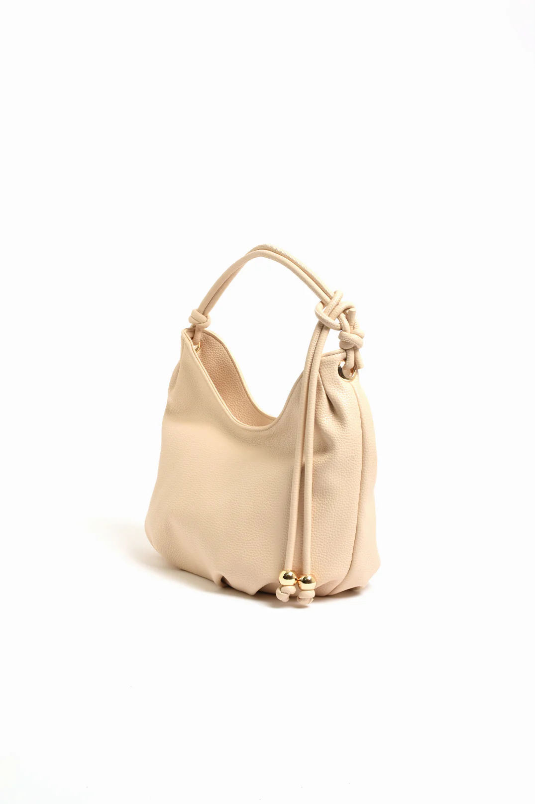 Knot Handle Dumpling Bag (Cream) - Image 3