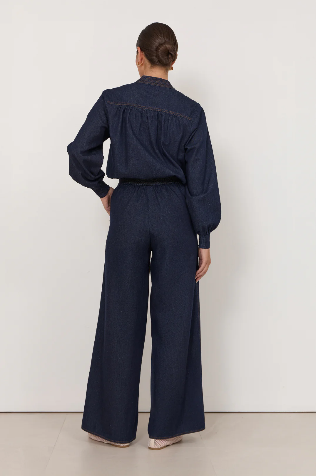 Harper Lightweight Denim Pant (Dark Denim) - Image 4
