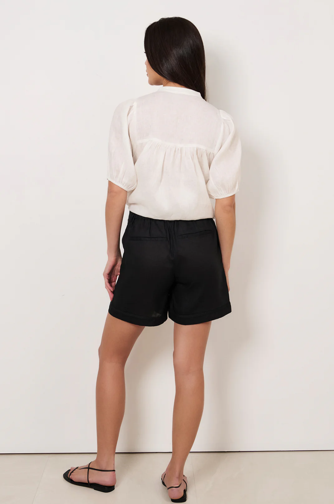 Haven Linen Short (Black) - Image 3