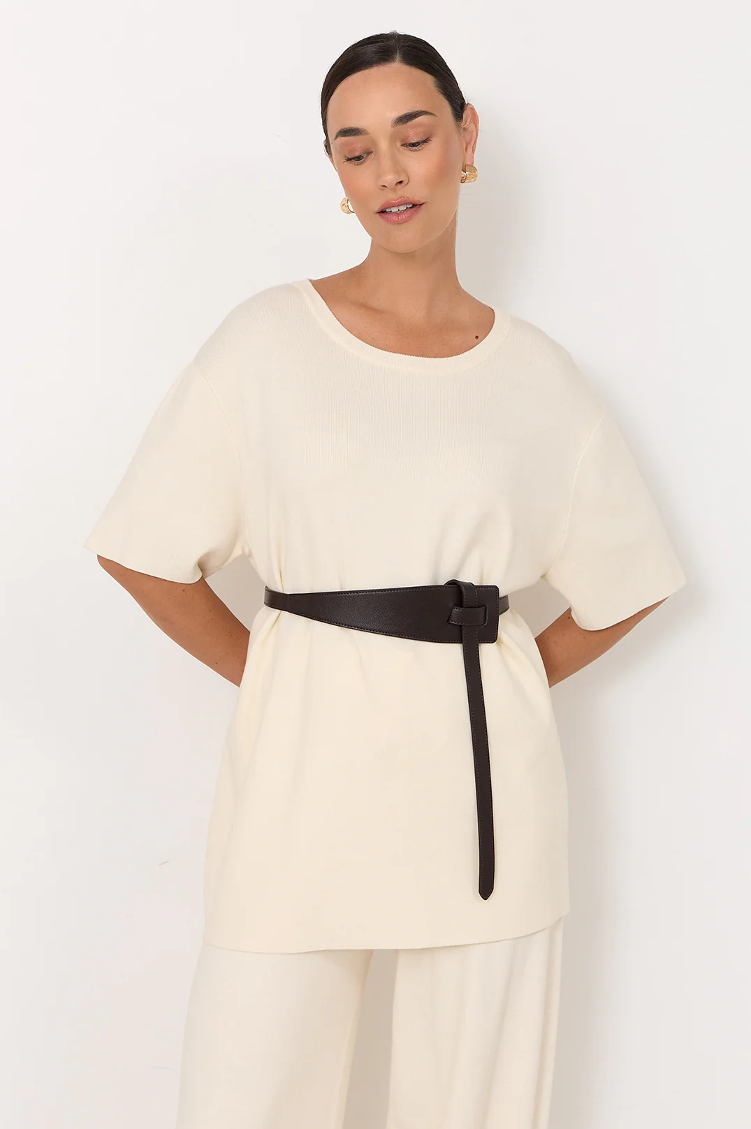 Jasmine Waisted Belt (Chocolate) - Image 2
