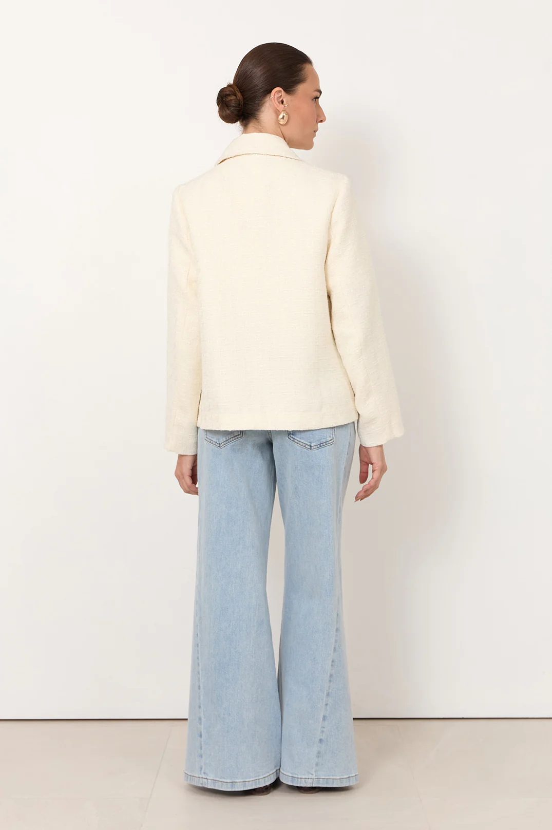 Jonni Boucle Jacket (Cream) - Image 4