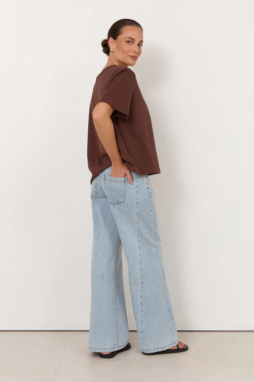 Kaylee Side Panel Detail Jeans (Light Denim) - Image 4