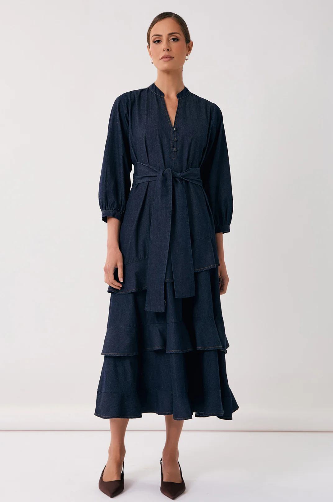 Kiera Lightweight Denim Dress (Denim) - Image 4
