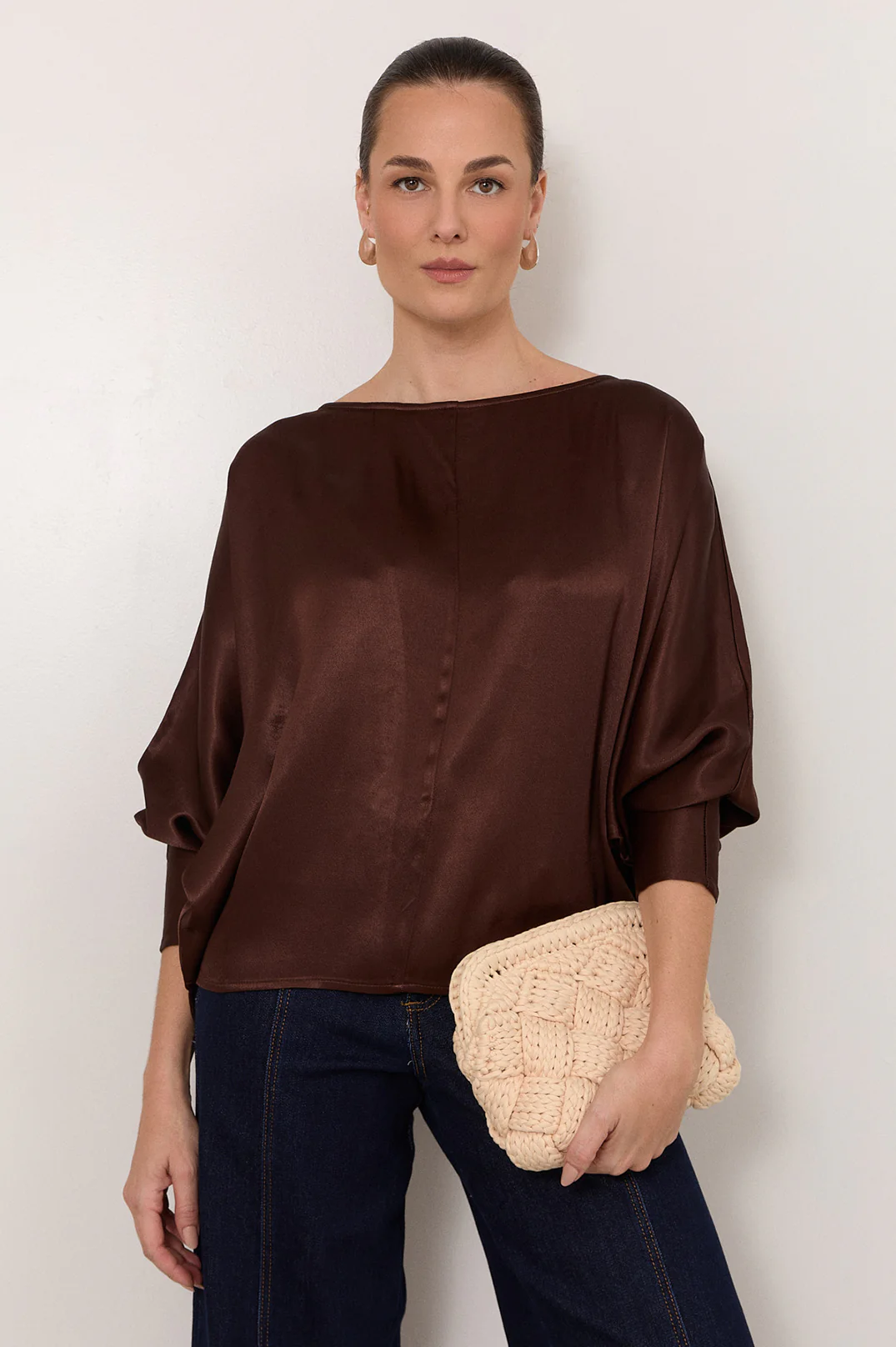 Kita Knitted Plait Clutch (Cream) - Image 2
