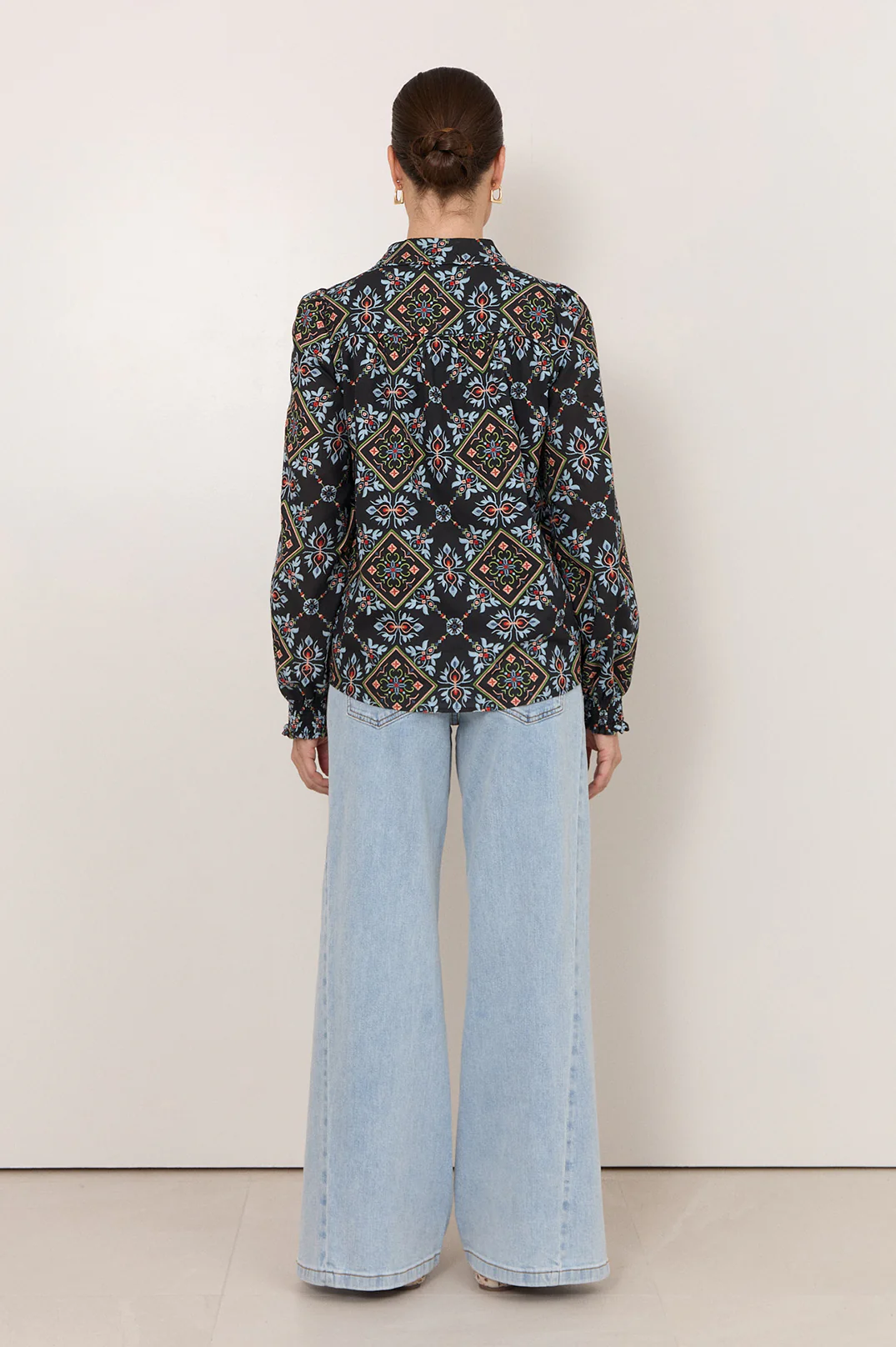 Lilian Embroidered Shirt (Print) - Image 4